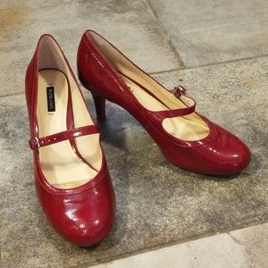 Alex Marie red strapped heels